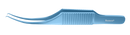 162R 4-0504T Colibri-Bonn Corneal Forceps, 0.12 mm, 1x2 Teeth, Flat Handle, Length 77 mm, Titanium