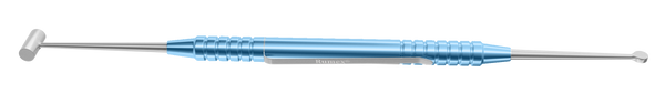 191R 16-111 Schocket Double-Ended Scleral Depressor, with Pocket Clip, Length 143 mm, Round Titanium Handle