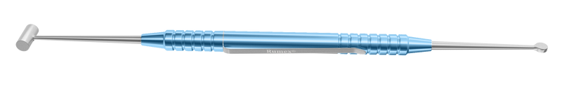 191R 16-111 Schocket Double-Ended Scleral Depressor, with Pocket Clip, Length 143 mm, Round Titanium Handle