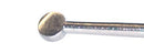 999R 16-111S Schocket Double-Ended Scleral Depressor, with Pocket Clip, Round Handle, Length 143 mm, Stainless Steel