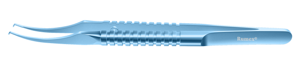 999R 4-054T Colibri Corneal Forceps, 0.12 mm, 1x2 Teeth, 5.00 mm Tying Platform, Round Handle, Length 109 mm, Titanium