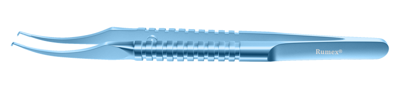 999R 4-054T Colibri Corneal Forceps, 0.12 mm, 1x2 Teeth, 5.00 mm Tying Platform, Round Handle, Length 109 mm, Titanium