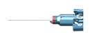 999R 12-211-25H Straight Vitreoretinal Scissors, Attached to a Universal Handle, with RUMEX Flushing System, 25 Ga