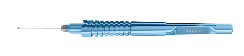 999R 12-304-23H Gripping Forceps with a "Crocodile" Platform, Attached to a Universal Handle, with RUMEX Flushing System, 23 Ga